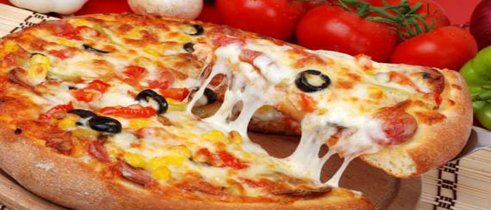 طريقة عمل البيتزا بالمشروم وبرمزان